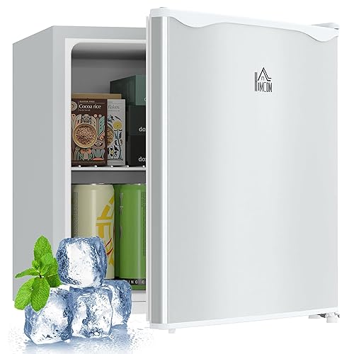 HOMCOM Mini Freezer Countertop, 1.1 Cu.Ft Compact Upright Freezer with