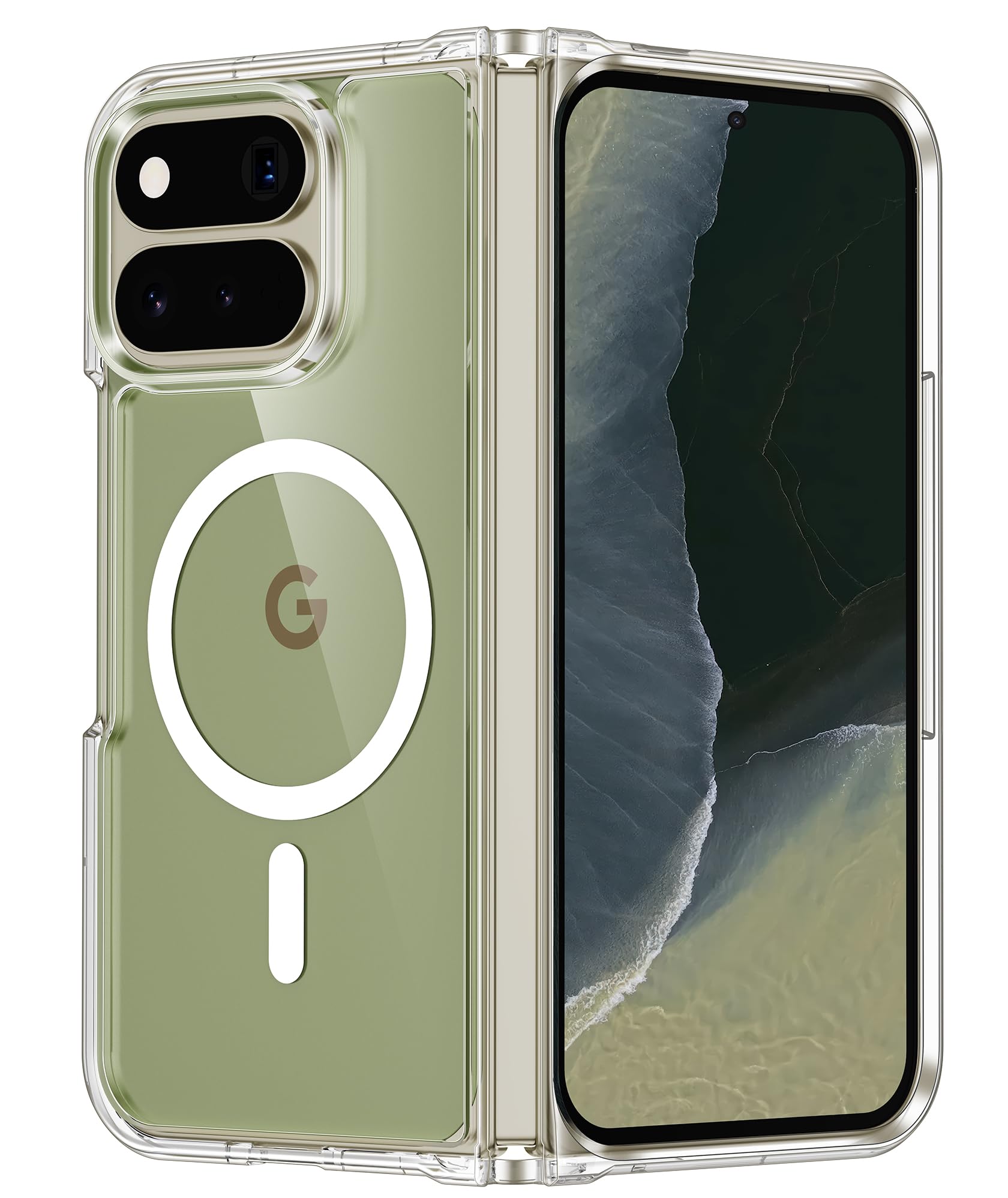 FNTCASE for Google Pixel 11 Pro Fold Case Clear Compatible with Magsafe
