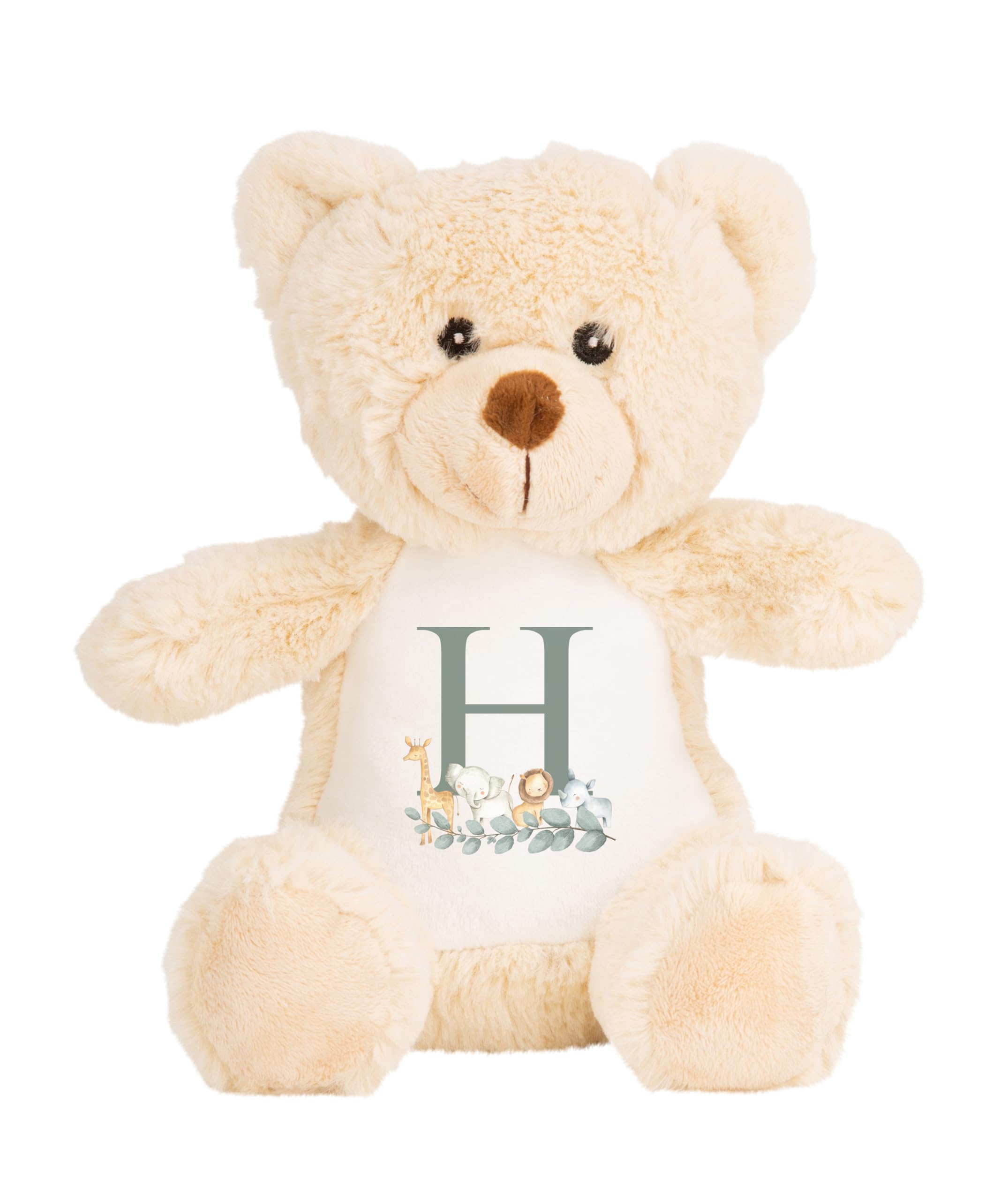 Hippowarehouse Personalised Teddy Bear Gift for Baby Newborn New Parents Baby Shower Present Soft Toy Girls Boys Newborn Custom New 26cm