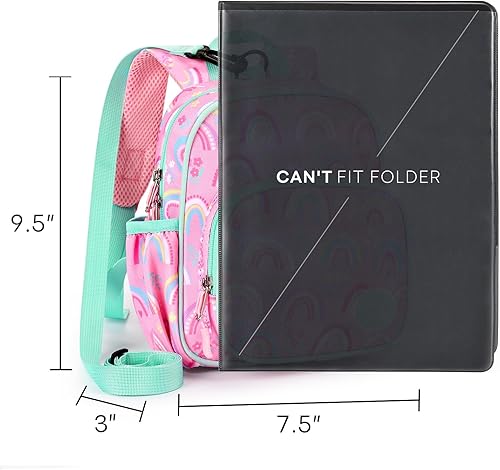 Miniatura 3 de Mibasies - Mochila para niños y niñas, mochila ideal para niños en preescolar, kínder y primaria, Arco iris