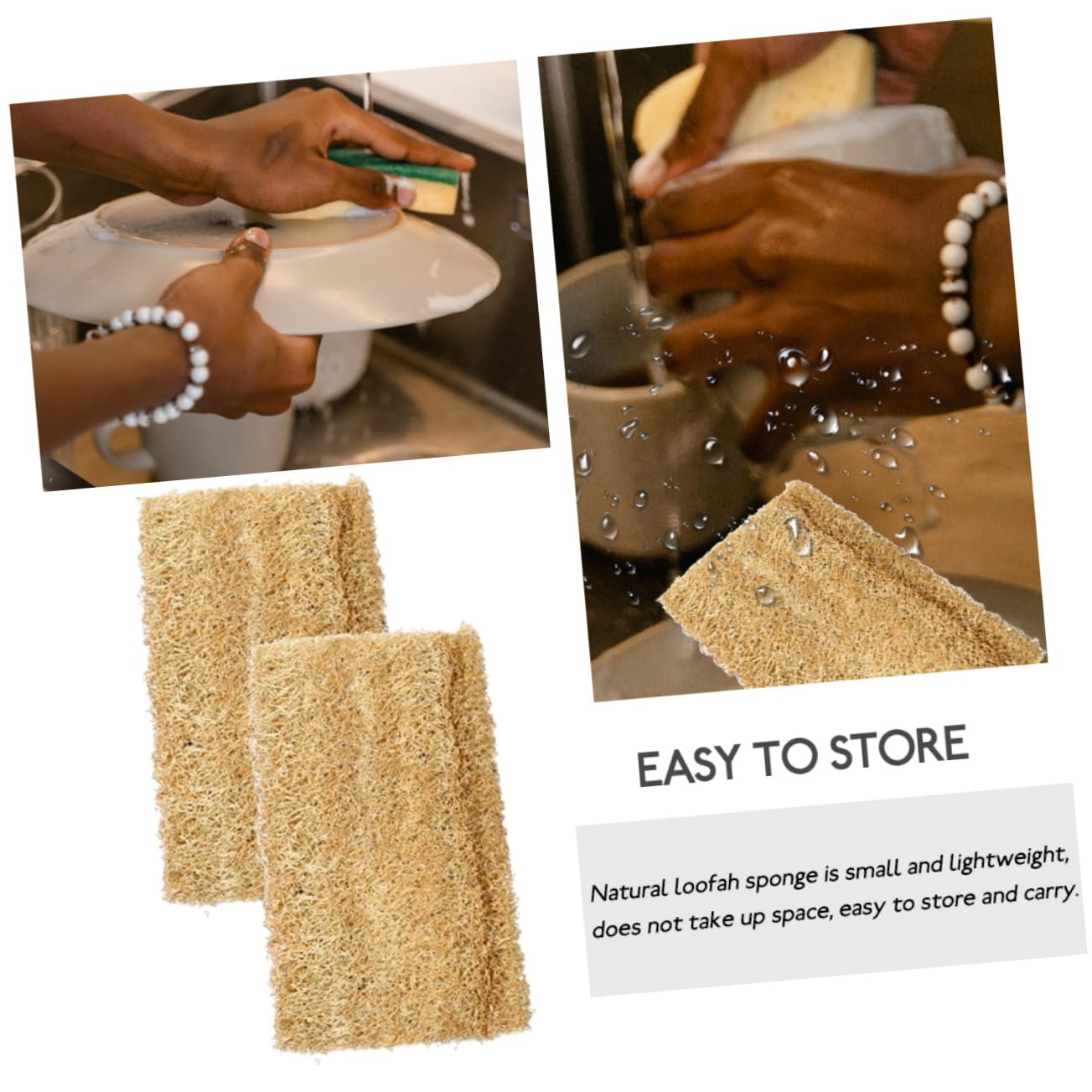 Amosfun 15 Piezas Toalla De Cocina Esponja De Lufa para Lavar Platos Esponja De Limpieza Lufa Herramienta De Limpieza De Cocina Lufa Natural Esponjas para Lavar Platos Esponja Vegetal