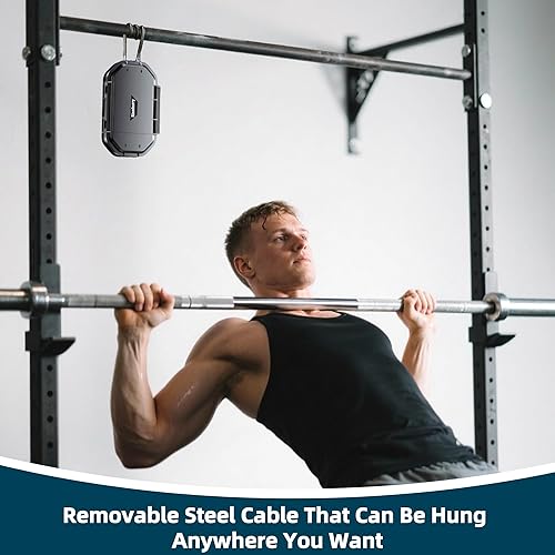 Miniatura 4 de Caja de seguridad portátil con cerradura de combinación de 4 dígitos, caja fuerte de viaje impermeable con cable de acero extraíble para dormitorio,