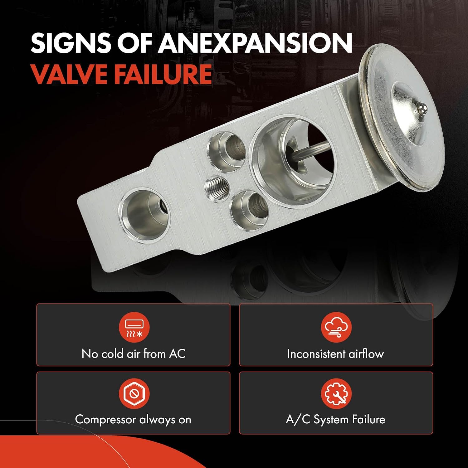 A-Premium Rear AC Expansion Valve Compatible with Toyota Sequoia 2009-2019