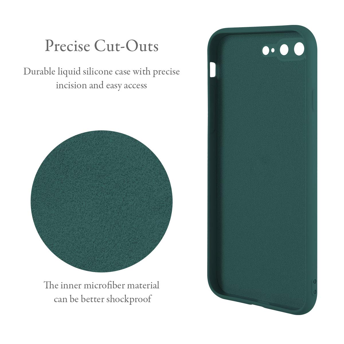 UEEBAI Handyhülle Für IPhone 7 Plus/8 Plus – Mit Drehbarem Ringhalter, Magnet Für Auto, Handschlaufe, Aus Silikon & TPU