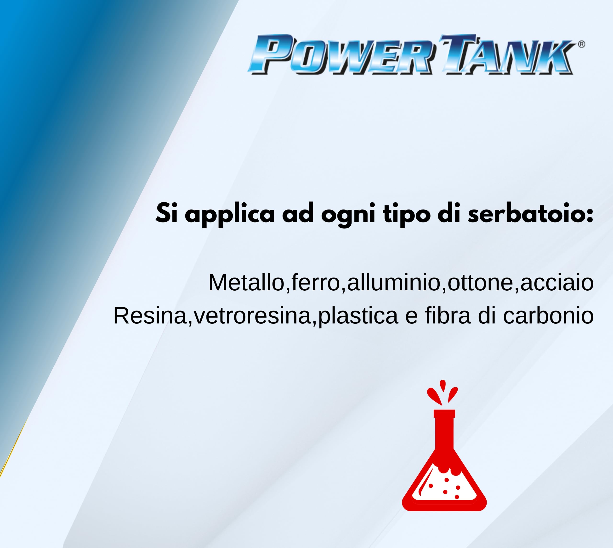 POWER TANK BIANCO CERAMICO Trattamento Serbatoio Moto (20/25 Litri) Kit Medio Medium 700 gr per interno Serbatoi Elimina la Ruggine Ripara Protegge Arrugginito da Auto Di d'Epoca con Antiruggine