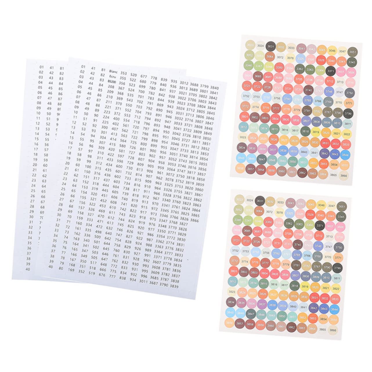 OSALADI 3 Set Adesivi Digitali Bottiglie Etichette Barattoli Rimovibile Cucina Riutilizzabile Adesivi Con Etichetta Numerica Con Numeri Auto Carta 4 Fogli*3