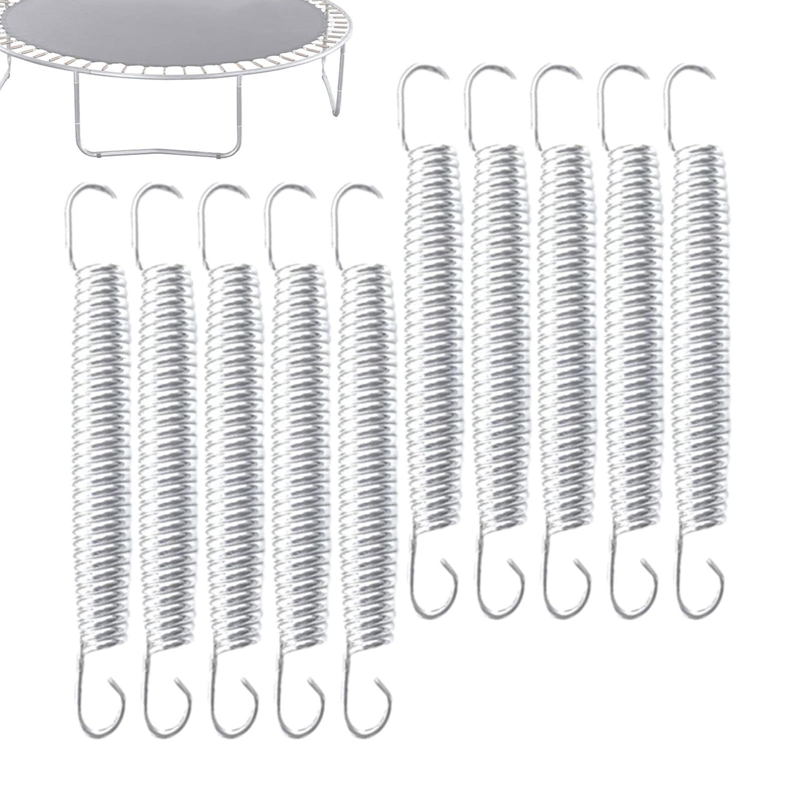 Robuste Trampolin-Ersatzfedern – 10er-Pack Federhaken für Outdoor-Trampolin, hochfestes Zubehör für mehr Sicherheit und Leistung