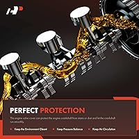 Vista 3 de A-Premium Tapa de válvulas del motor, con junta de tapa de válvulas, compatible con Hyundai Elantra 04-06, Tiburon 04-08, Tucson 05-09, Kia Spectra