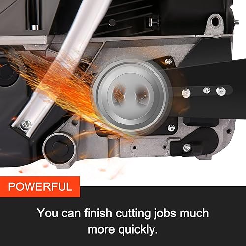 Miniatura 5 de COOCHEER Motosierra de gas de 62 CC de 20 pulgadas, motosierra de gas con mango superior, 3.5 HP, motosierra de 2 tiempos, potencia de gas con bolsa