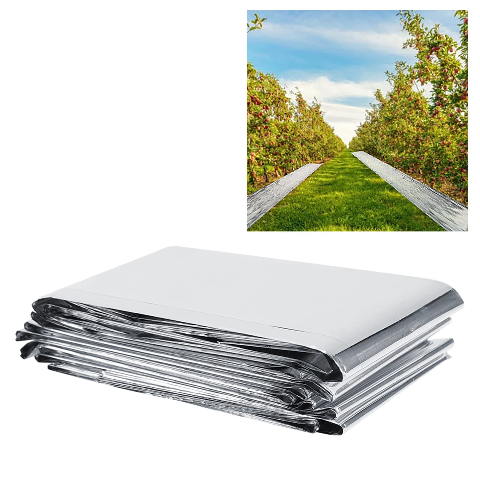 Pellicola Riflettente Per Piante 210x120 Cm - 2 Pezzi, PETP, Per Serre E Giardino - Foto 5