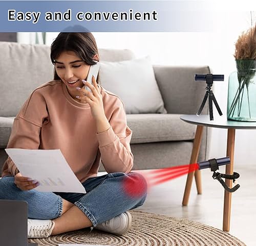 Miniatura 6 de Dispositivo de terapia de luz roja infrarroja, dispositivo de tratamiento para herpes labial, alivio del dolor para boca, nariz, orejas, rodillas,