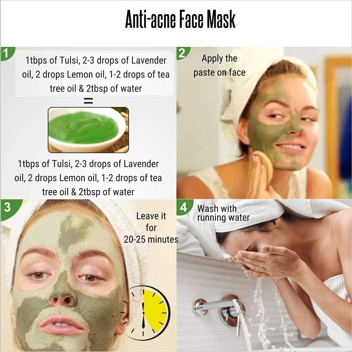 DIIX Tulsi Leaf Powder for Face and Skin | Holy Basil and Ocimum Sanctum Leaves (100g, Pack of 1)