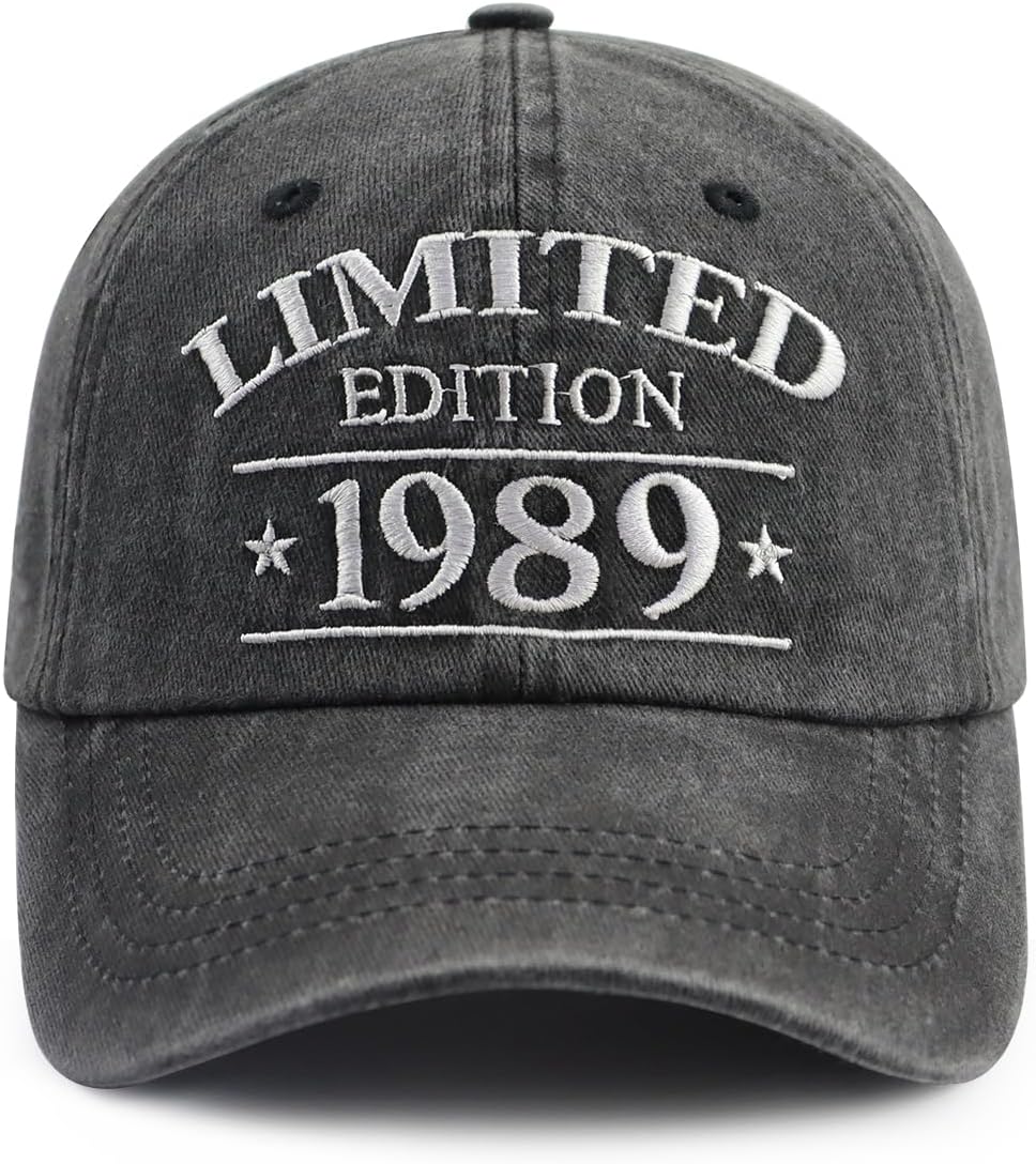 XacaYuerp Limited Edition 1980 1981 1982 1983 1984 1985 1986 1987 1987 1989 Hat, Funny Embroidered Baseball Cap for Women Men