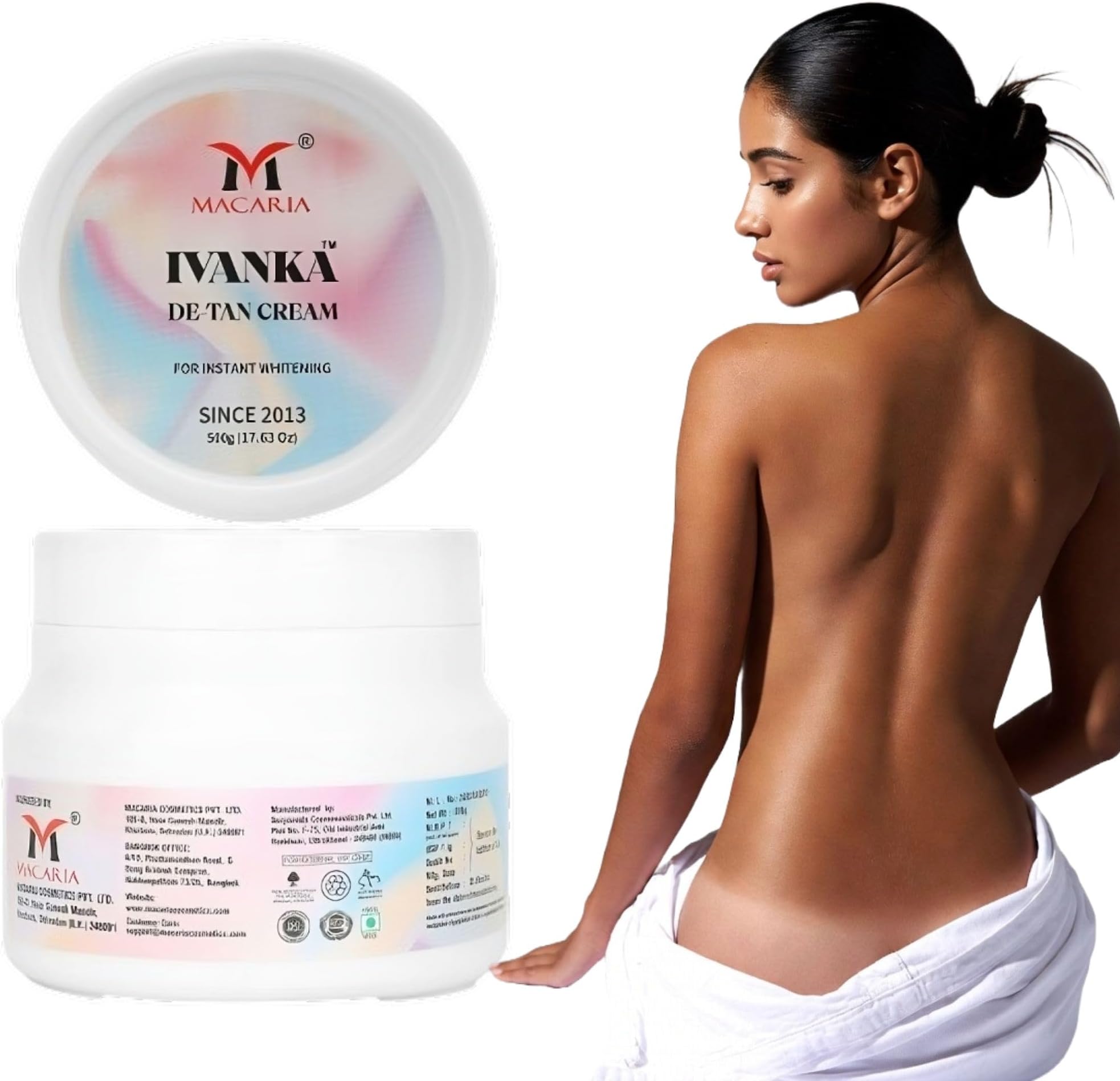 Ivanka Full body & Breast Brightening & Lightening de-tan cleanser scrub & Mask Cream