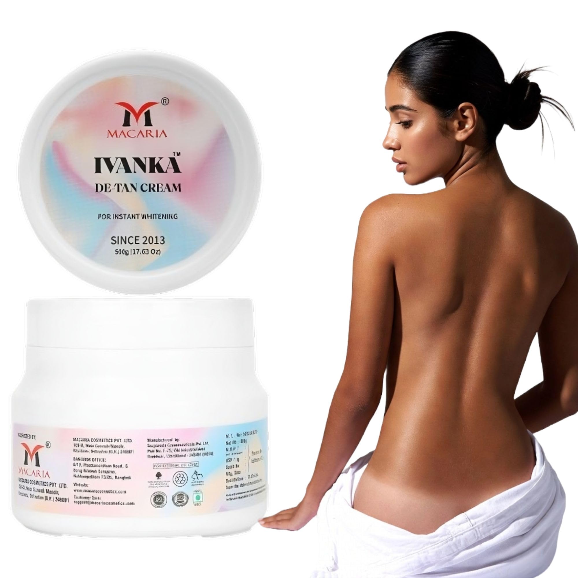 Ivanka Full body & Breast Brightening & Lightening de-tan cleanser scrub & Mask Cream