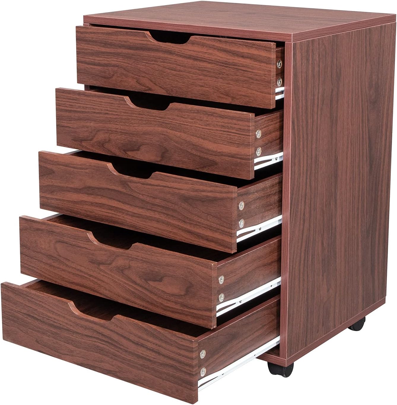 Buy Five Drawers MDF with PVC Wooden File Brown Office Filing Online in India