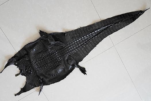 新品未使用 クロコダイル 手縫い ベルト CROCODILE ブラック ワニ革② Amazon.co.jp: [vinacreations] ワニ革 レザー クロコダイル
