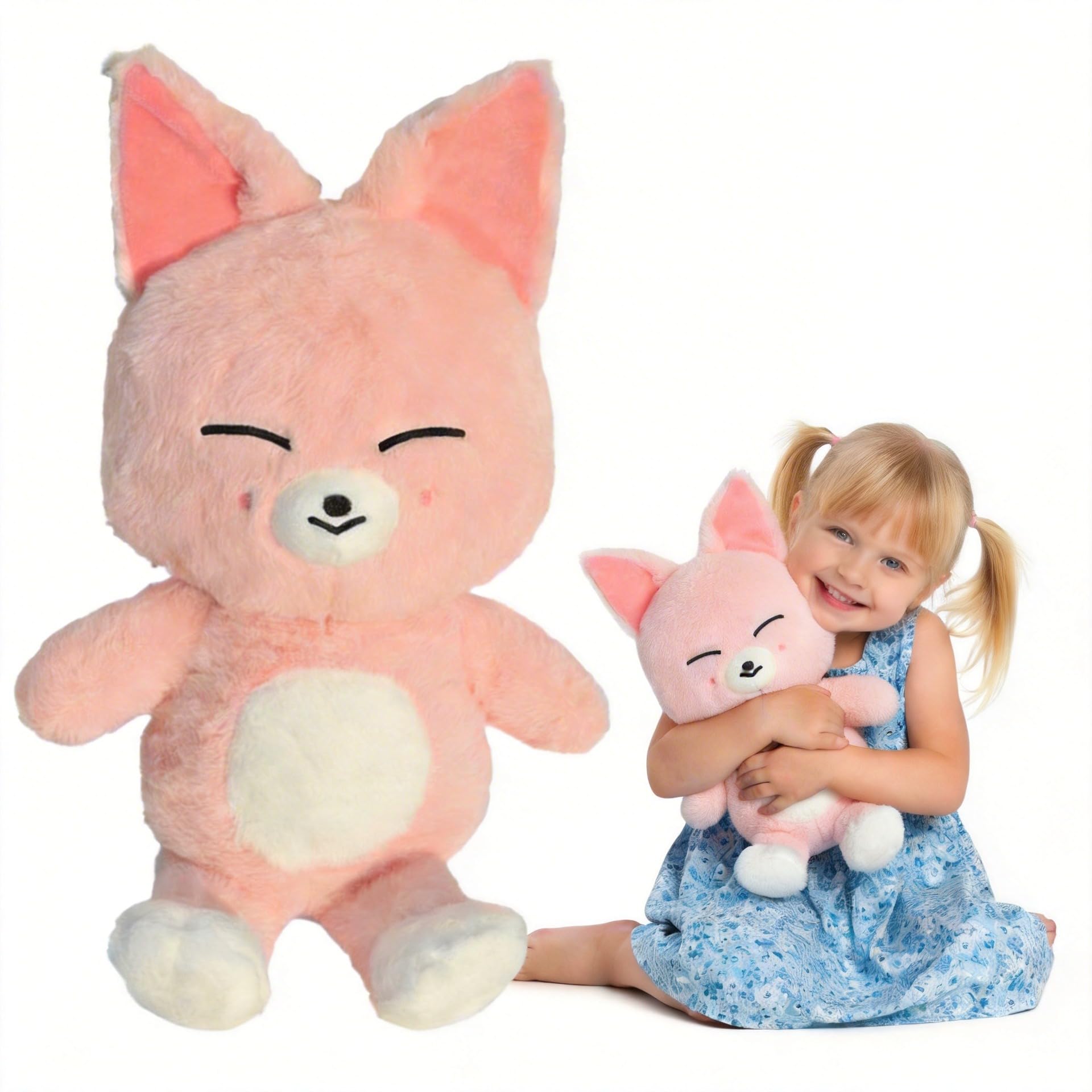 NQXORA Skzoo Plush Doll – BbokAri, Jiniret & WolfChan 50cm Soft Toy | Cuddly STAY Collectible, Home Decor & Gift for Fans (Foxi.ny)