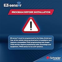 Vista 6 de Schrader 33500 EZ-Sensor Sencillo SKU (314.9 MHz, 315 MHz, y 433 MHz) Sensor Programable de Presión de Neumáticos con Válvula de Ángulo Fijo Snap-in