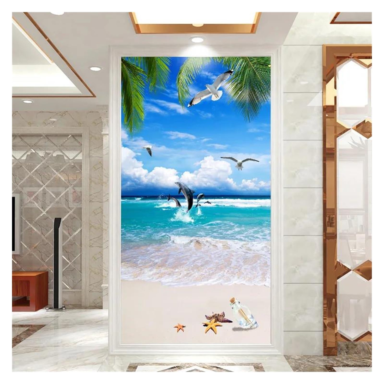 Autocollants muraux paysage de mer pour créer une ambiance évasion au salon