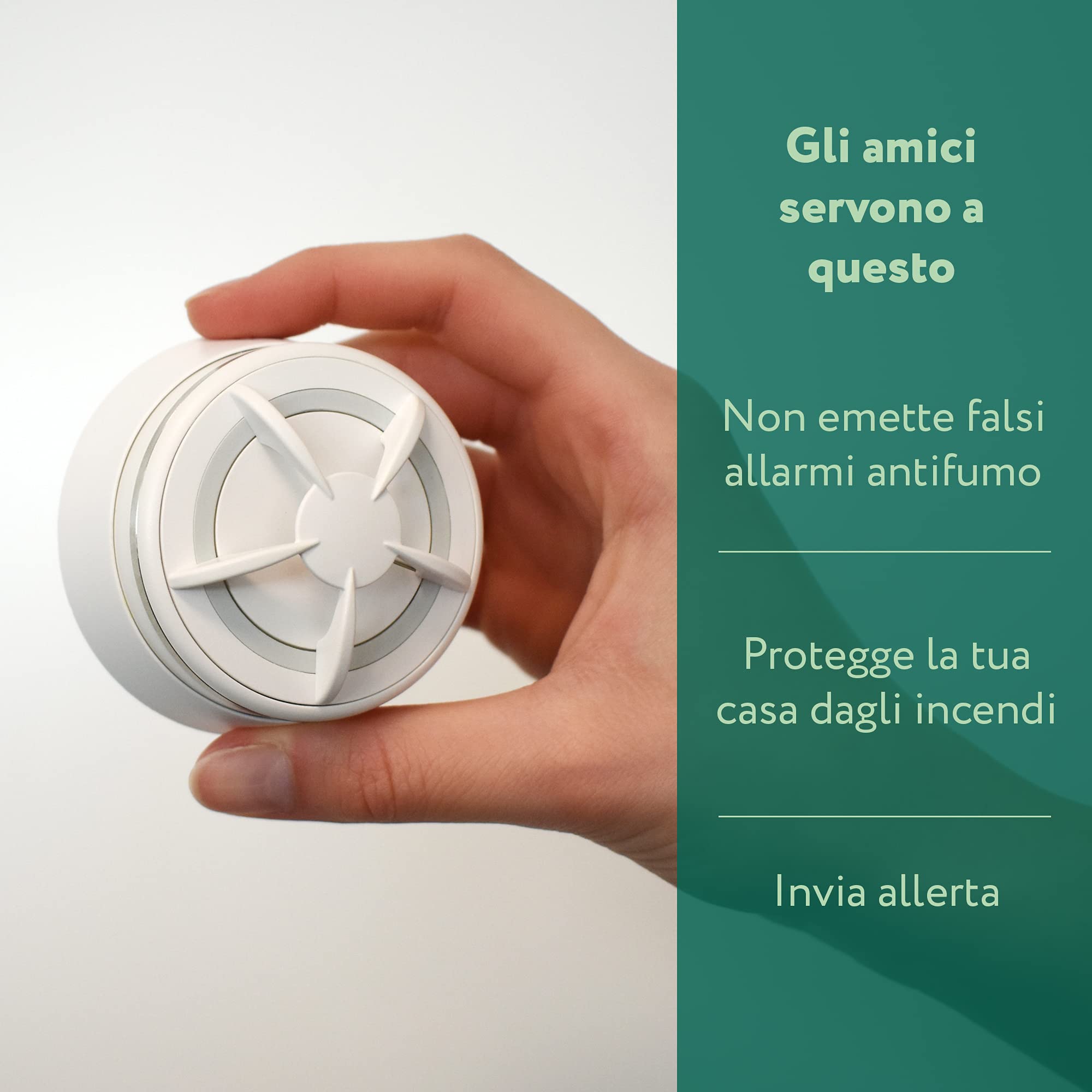 frient Sensore Antincendio Wireless | Alimentazione a Batteria | Zigbee | Compatibile con Homey, Home Assistant e SmartThings