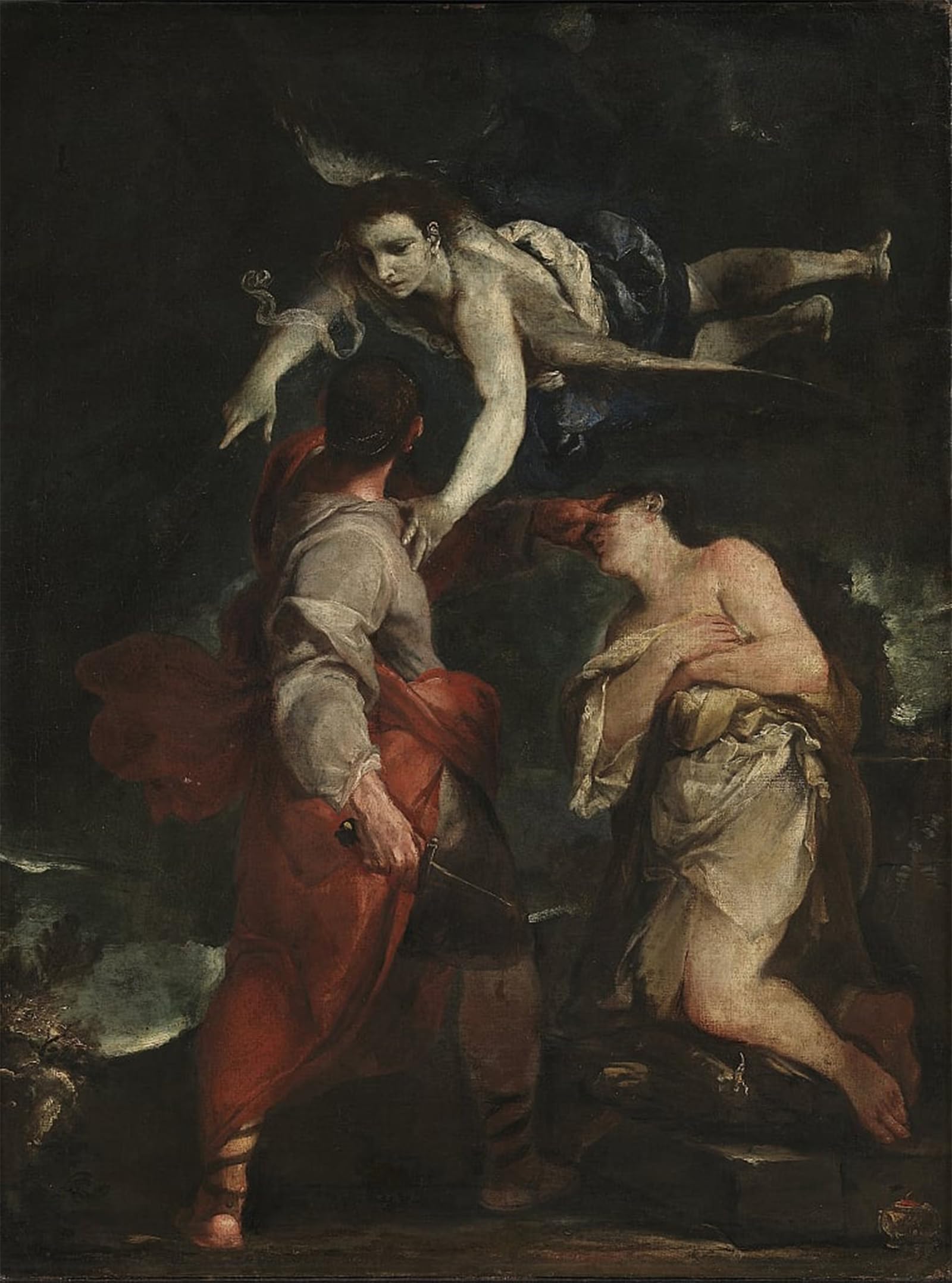 SERENDIPITP Retro Picture Poster Wall Art Pictures Painting the Sacrifice of Abraham by Giuseppe Maria Crespi Wall Art Canvas Print for Wall Decor 60x90cm