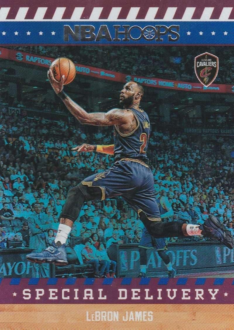 2017-18 Panini Hoops Special Delivery #7 LeBron James Cleveland Cavaliers Basketball Card
