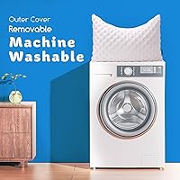 Vista 7 de Almohada refrescante para dormir lateral para dolor de cuello y hombros, almohadas de cama curvas de espuma viscoelástica triturada de lujo