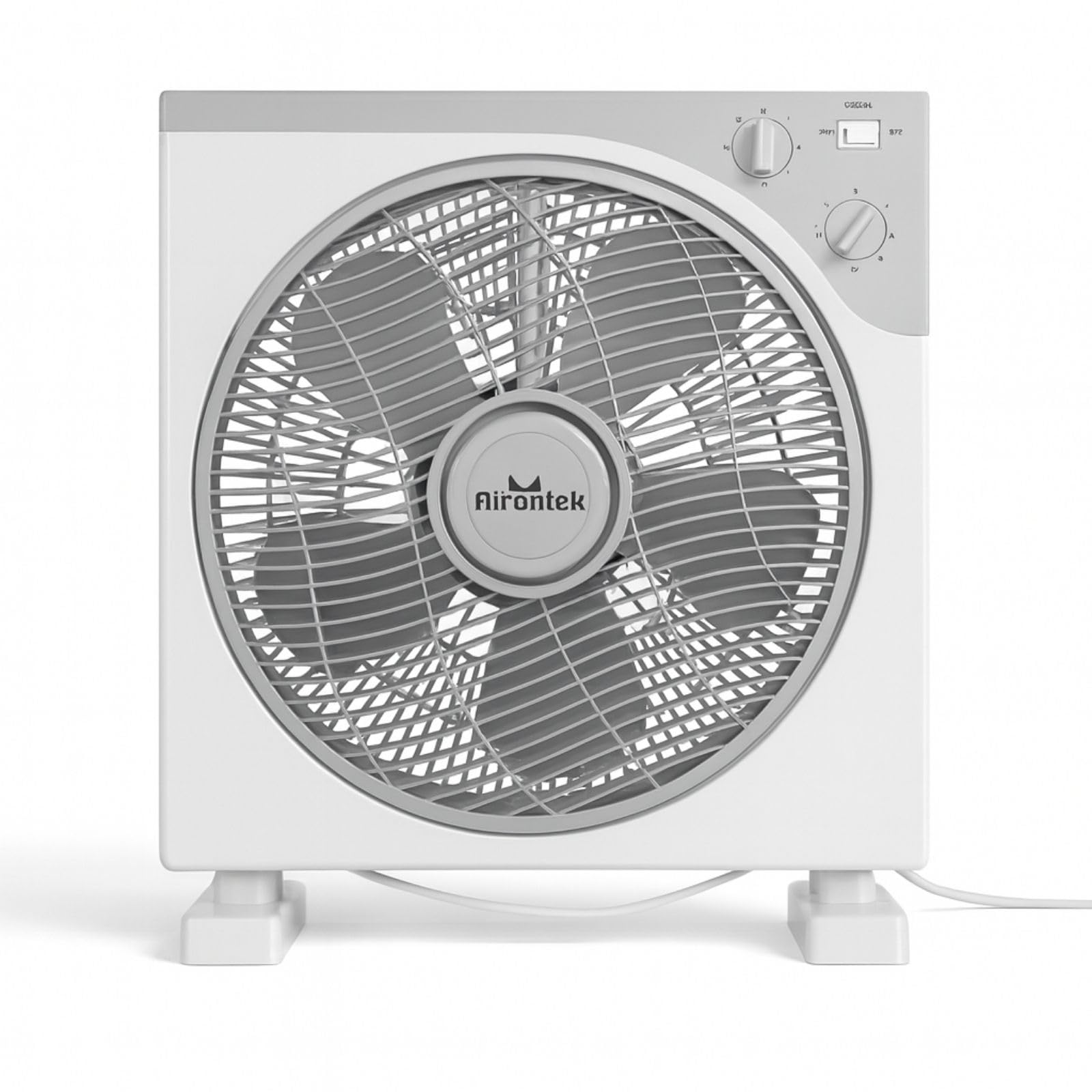Weedness Box-Ventilator leise 30 cm 3 Geschwindigkeiten mit Timer Funktion - Grow Belüftung Anbau Umuft