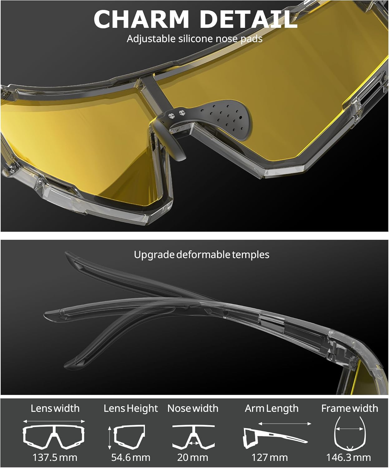 KALIYADI Sports Sunglasses-Men Polarized-Mens-Sunglasses Women: Running Sun Glasses with UV400 for Fishing Cycling