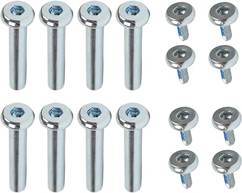 Juego de 8 pernos y tuercas para patines en línea, diseño de hockey, 36mm