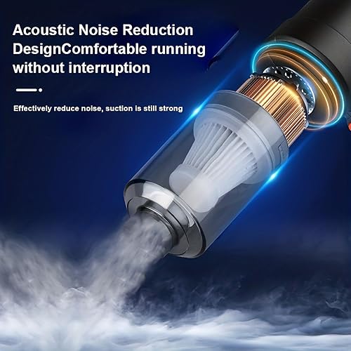 Miniatura 5 de anewoo Ezvac Pro Aspiradora de mano, aspiradora Ez Vac Pro, aspiradora de mano inalámbrica de succión potente de 12000 PA, aspiradora inteligente