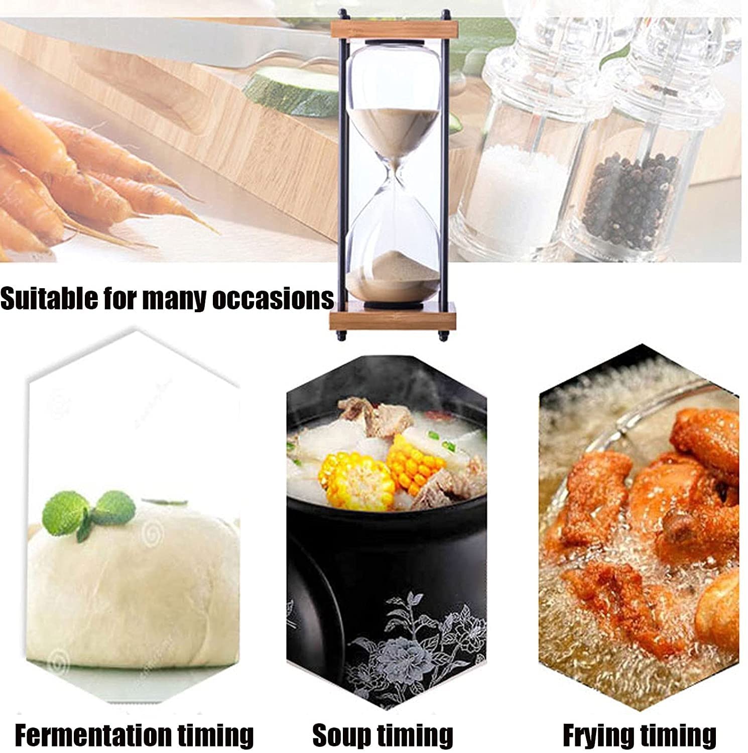 Amazon|STZXDP 30/60分のカラフルな砂時計タイマー、ヴィンテージ1 Amazon|STZXDP 30/60分のカラフルな砂時計タイマー、ヴィンテージ1