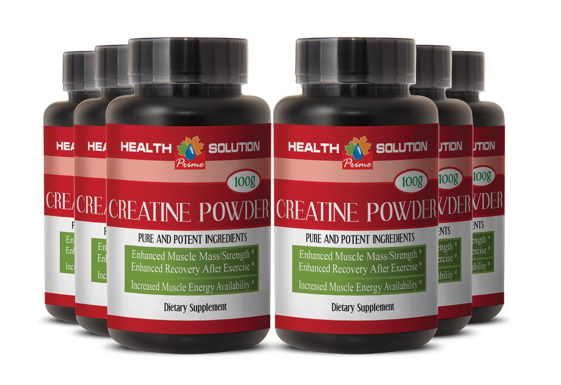 Creatine monohydrate l-carnitine - CREATINE Powder 100g - Enhance Lean Muscle Mass (6 Bottles)
