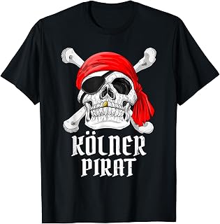 Cologne Pirate Shirt Pirate Costume Carnival Fancy Dress T-Shirt