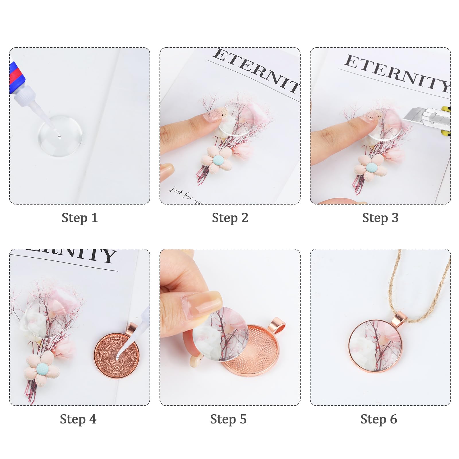 50 Stück Holz Anhänger Tabletts - Rund Für DIY Schmuck 25mm Cabochons