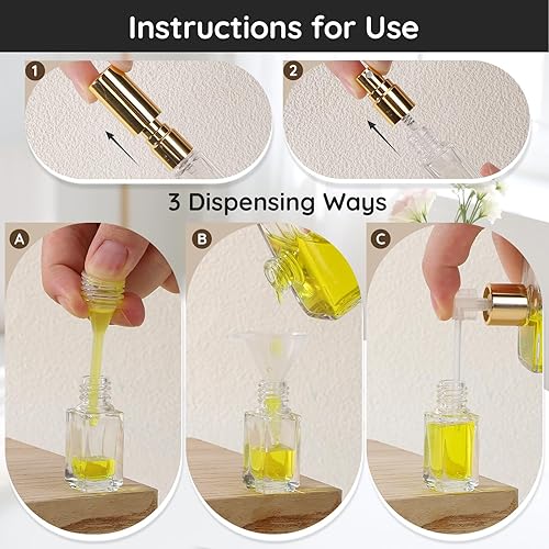 Miniatura 5 de Segbeauty El espray de cristal a granel embotella la mini botella de perfume, pulverizador de la colonia del viaje del atomizador del perfume,