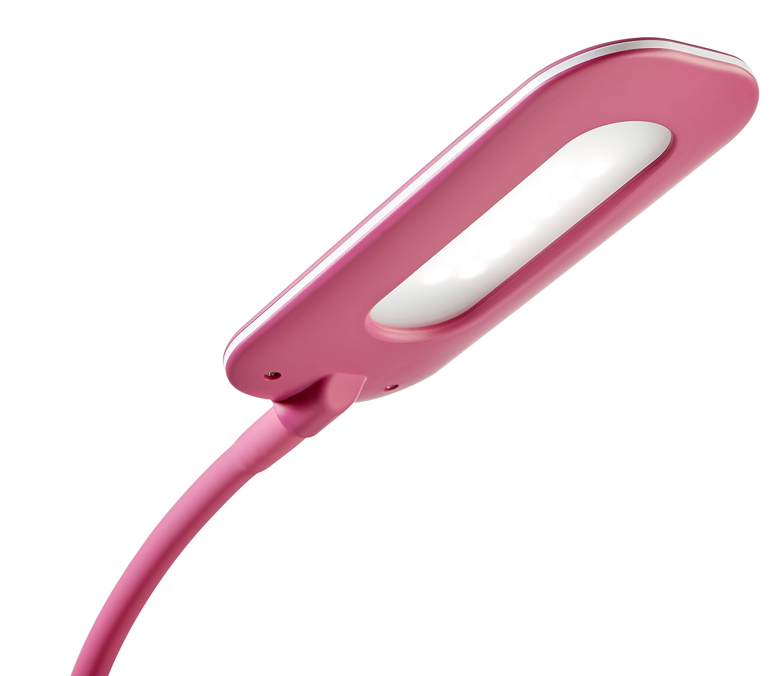 Moderne LED Schreibtischleuchte Büroleuchte Alco 9082-15 3-fach dimmbar flexibler Leuchtenarm (Pink)
