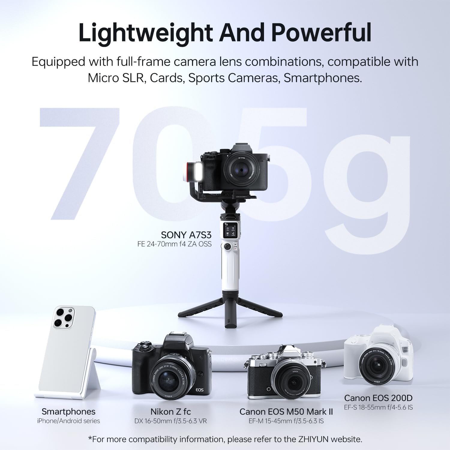 Amazon | 【国内正規保証品】 ZHIYUN カメラ用ジンバル CRANE-M 3S
