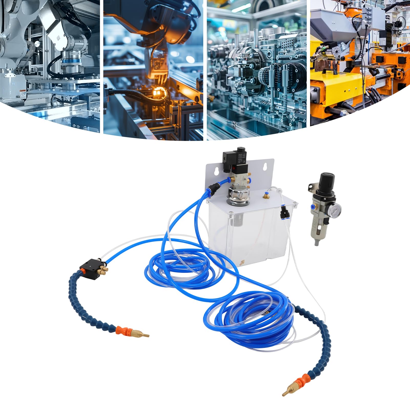 System mgiełki, system smarowania w sprayu, tokarka 220 V, pompa płynu chłodzącego, 3 l, mgiełka, system natryskowy do rury powietrznej, tokarki CNC, frezowanie