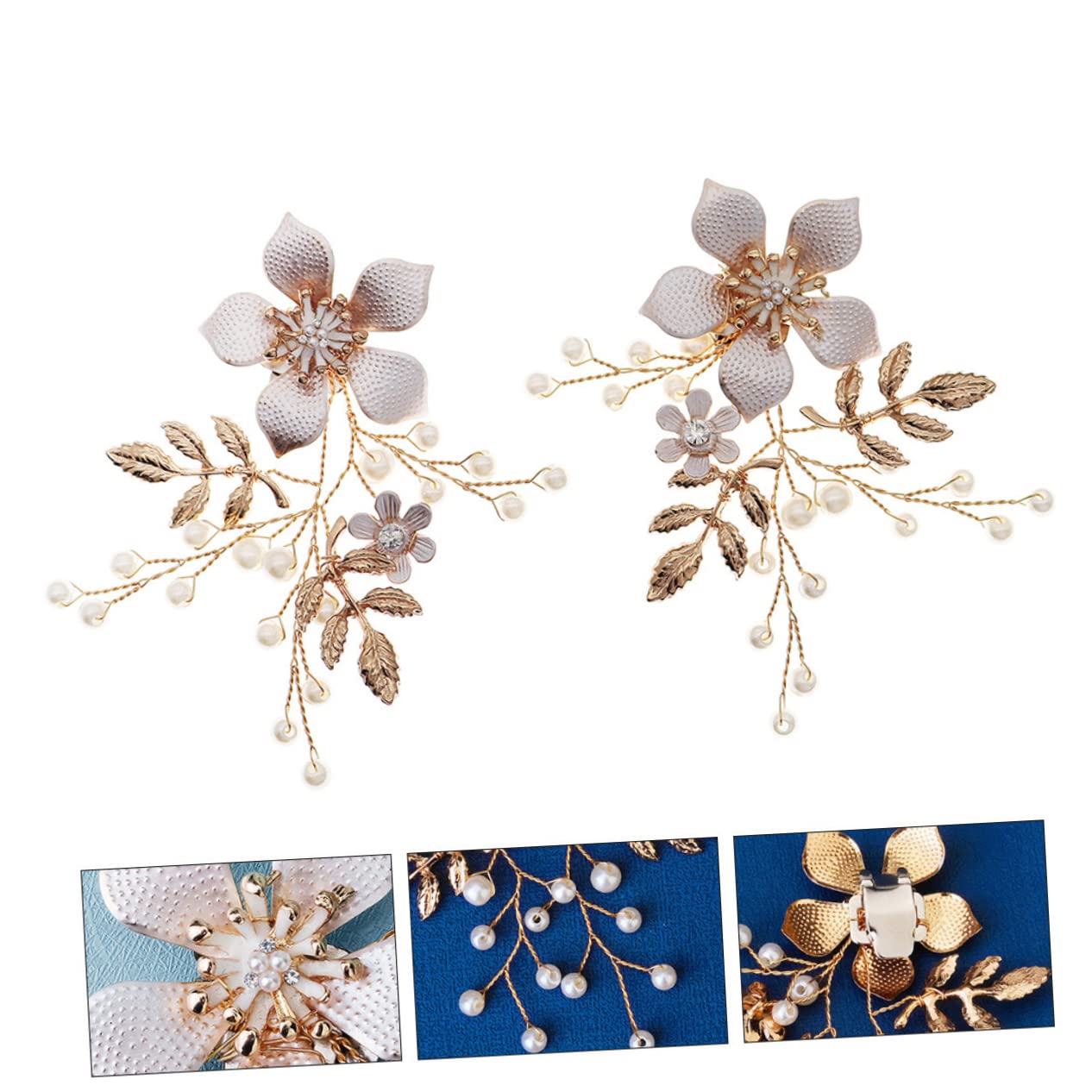 GALPADA 5paia Bride Shoe Clips Decorazioni Per Scarpe e Accessori Rimovibili Per Matrimonio e Versatili Per Cerimonie e