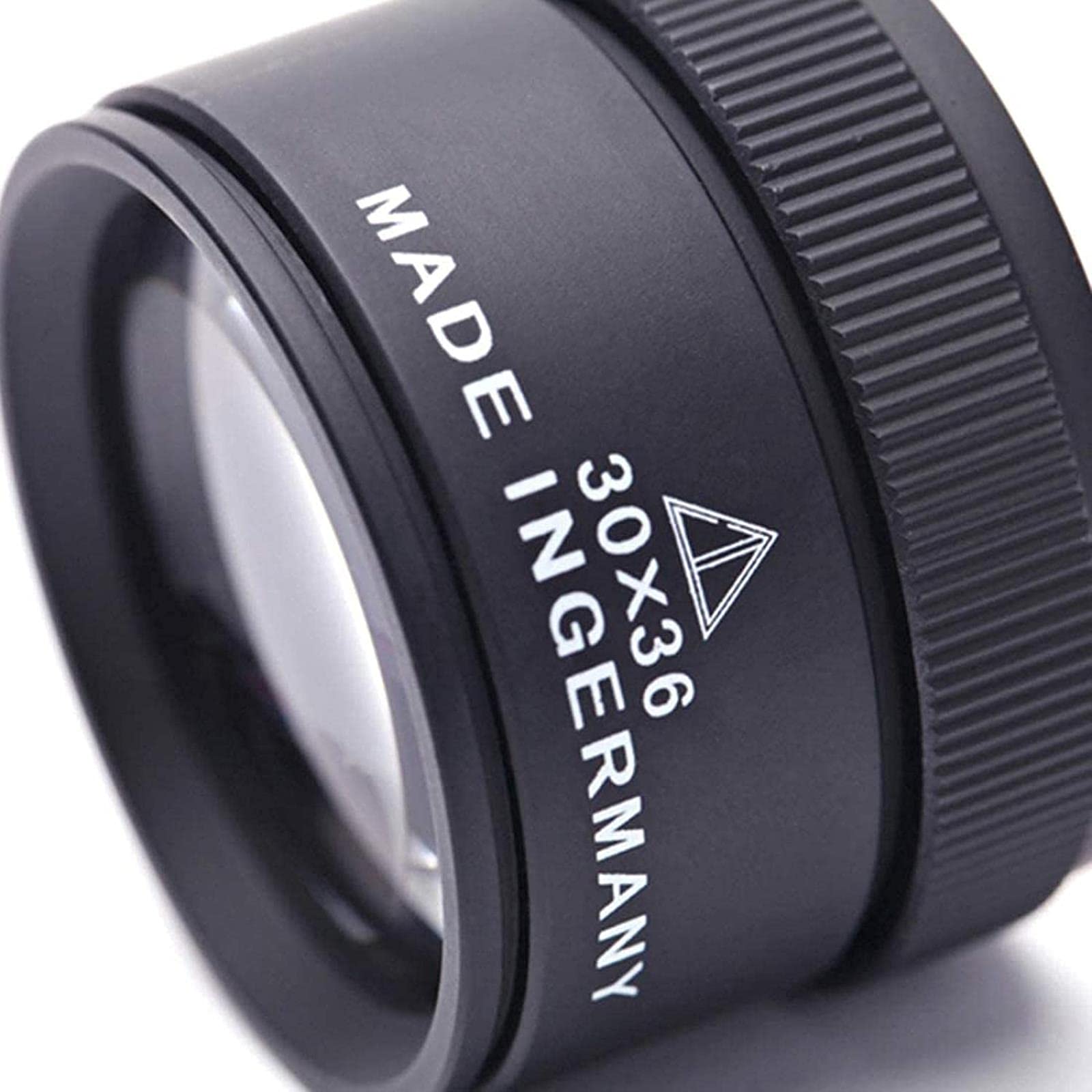 JOZZY Lupa,Mini Pocket Handheld 30X 36mm HD Lente de Vidrio óptico para Sellos de Monedas Lupa de joyería