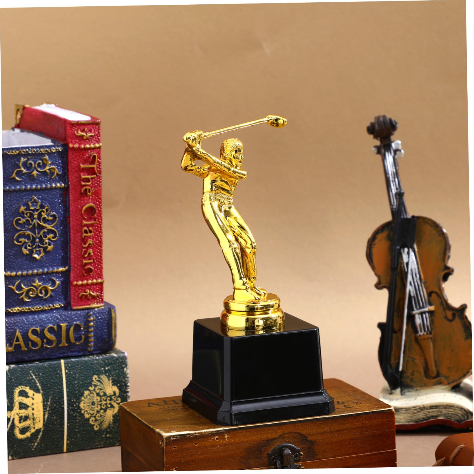 Trofeo de Golf Dorado 1 Pieza en Abs, Figura Deportiva