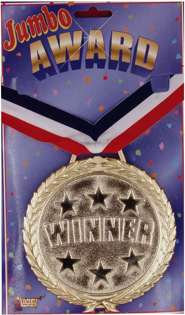 Forum Novelties Jumbo Award Winner Medallion Novelty Necklace