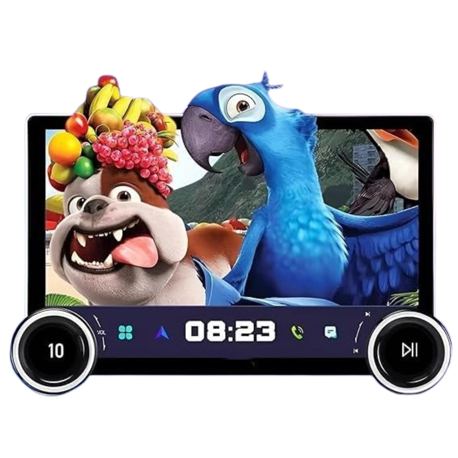 2K Diamond Dual Knob Android Car Stereo Touch Screen | 10.1 Inch Display | 4GB RAM + 64GB ROM | Quad Core | Wireless CarPlay & Android Auto + Frame + AHD Rear Camera-Compatible with Rapid-image-46