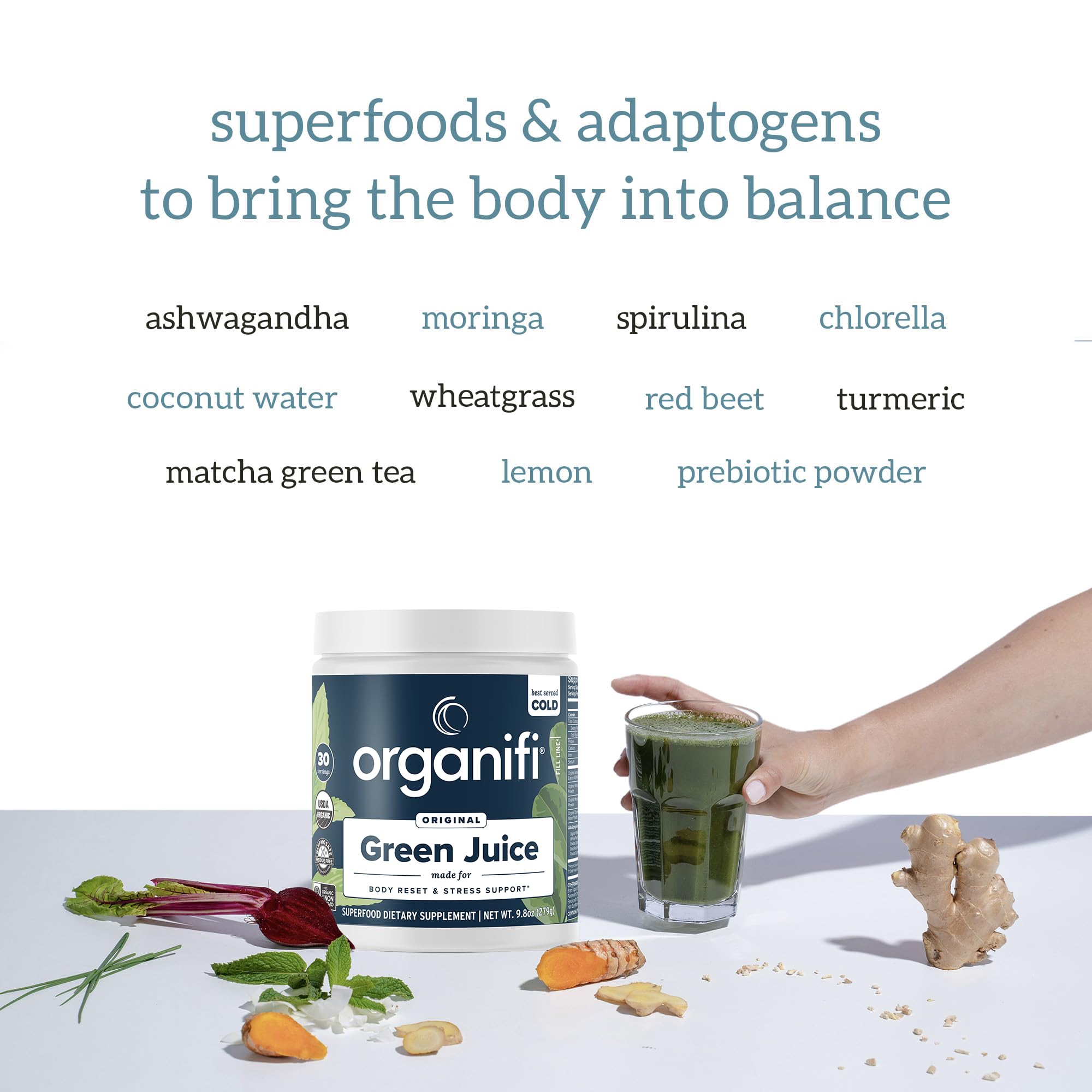 Organifi Green Juice Powder Supports Healthy Weight and BMI, 1 Pack — Amazon image 5