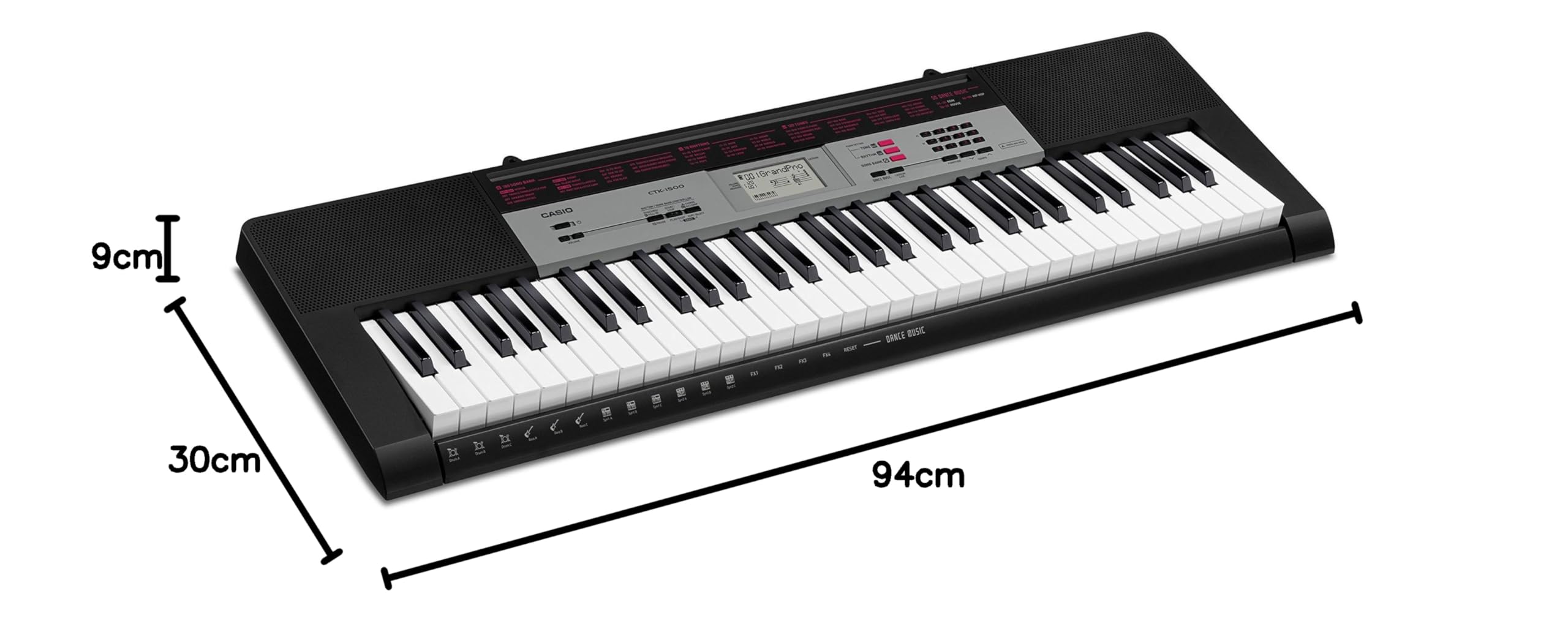 Casio CTK-1550 61-Key Standard Keyboard (Black) : Amazon.in
