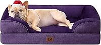 Vista 348 de EHEYCIGA - Cama ortopédica para perro grande, impermeable, de espuma viscoelástica y espuma tipo caja de huevos, bordes elevados, antideslizante