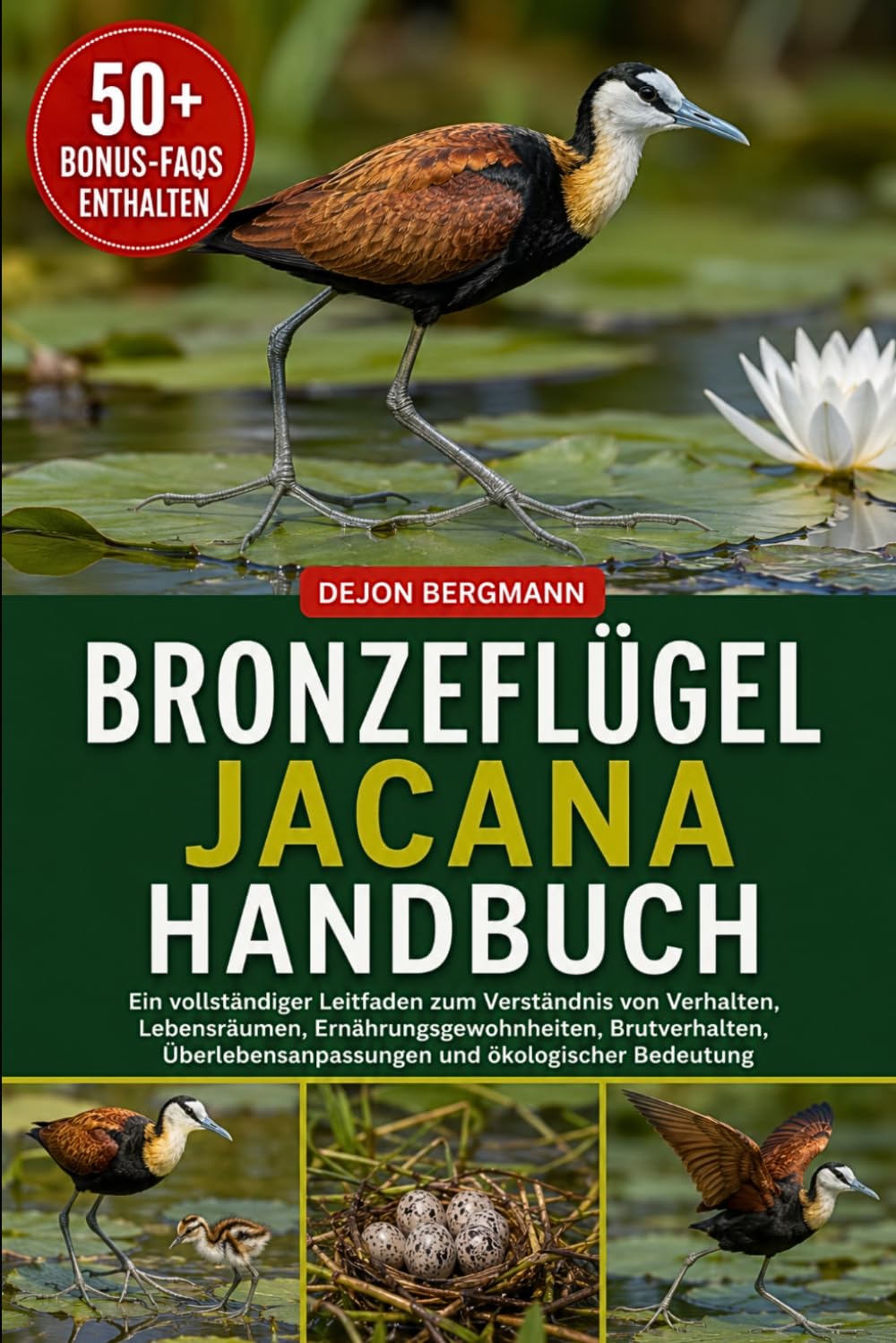 BRONZEFLÜGEL-JACANA HANDBUCH: Ein vollständiger Leitfaden zum Verständnis von Verhalten, Lebensräumen, Ernährungsgewohnheiten, Brutverhalten, Überlebensanpassungen und ökologischer Bedeutung