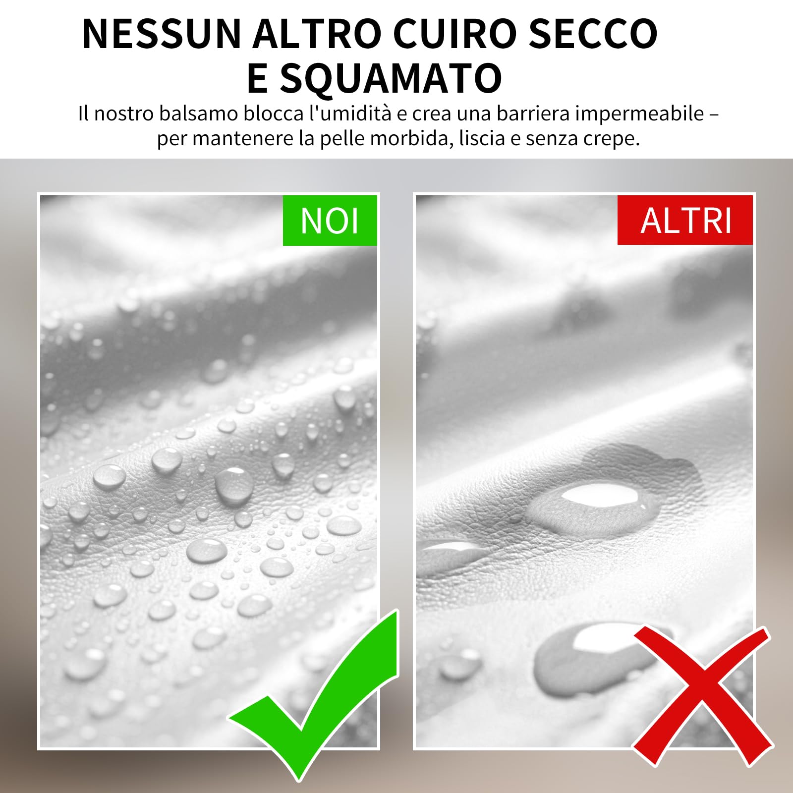 Set Riparazione Pelle Bianca con 200ml di Tinta per Pelle & 100ml di Olio Nutriente – Cuir Liquido, Grasso per Pelle & Rimuovi Graffi – Riparazione per Pelle e Vinile su Divani, Mobili, Sedili Auto